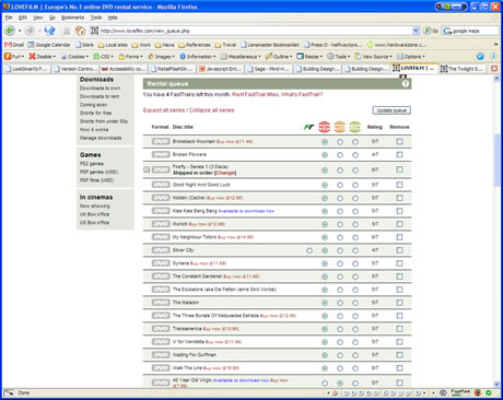 LoveFilm Queue - a question of priority