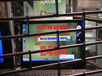 Vista error in TCR shop window